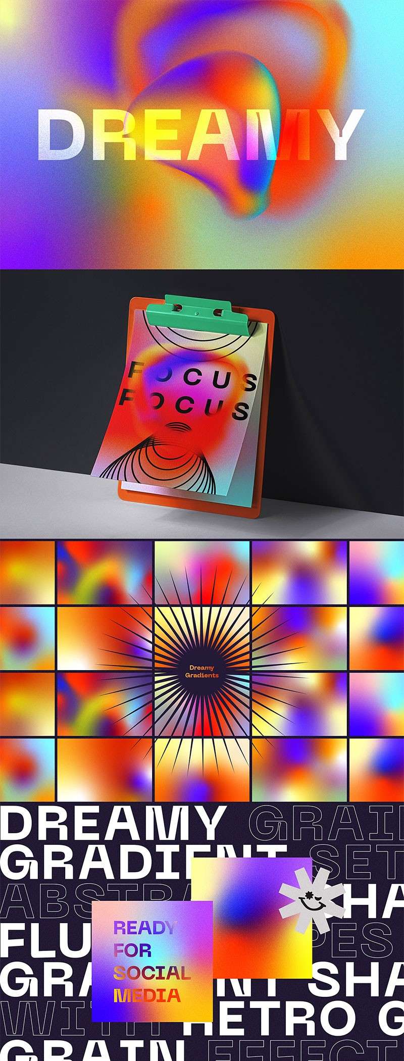 46个弥散风渐变背景矢量素材，AI PSD源文件 图片素材 sucaiwan.com