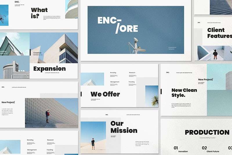 40套时尚配色排版的PPT+keynote幻灯片模板 样机素材 sucaiwan.com