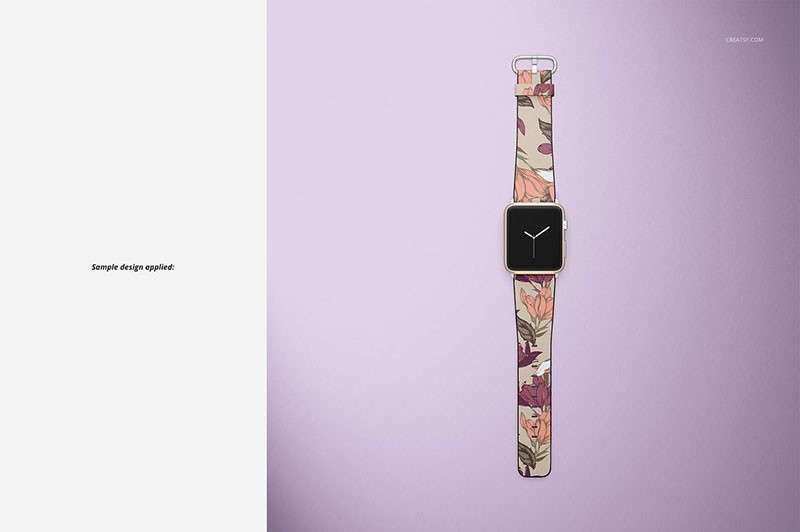 Apple Watch苹果手表带设计展示样机模板PSD 样机素材 sucaiwan.com