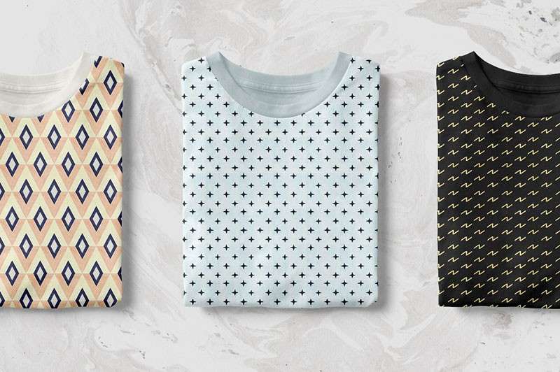 24个几何形状无缝包装图案，AI PNG格式 图片素材 sucaiwan.com