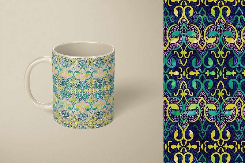 30个伊斯兰装饰无缝拼接图案，PNG格式 图片素材 sucaiwan.com