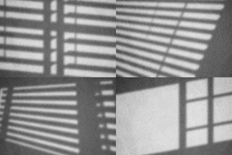 12个百叶窗光影效果PSD模板 图片素材 sucaiwan.com