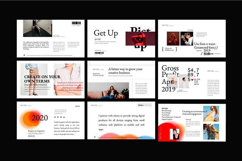 40套时尚配色排版的PPT+keynote幻灯片模板 样机素材 sucaiwan.com