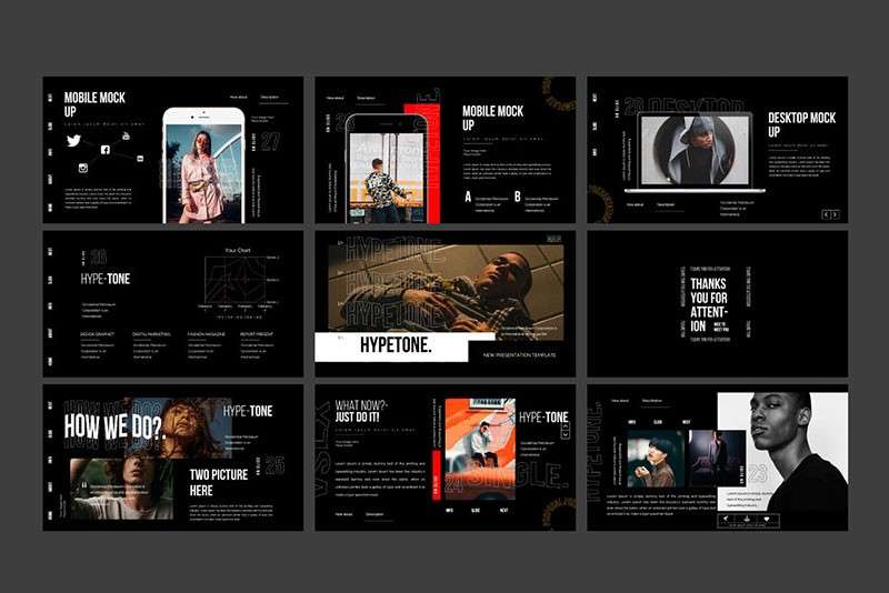 40套时尚配色排版的PPT+keynote幻灯片模板 样机素材 sucaiwan.com