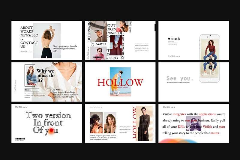 40套时尚配色排版的PPT+keynote幻灯片模板 样机素材 sucaiwan.com