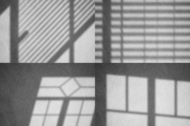 12个百叶窗光影效果PSD模板 图片素材 sucaiwan.com