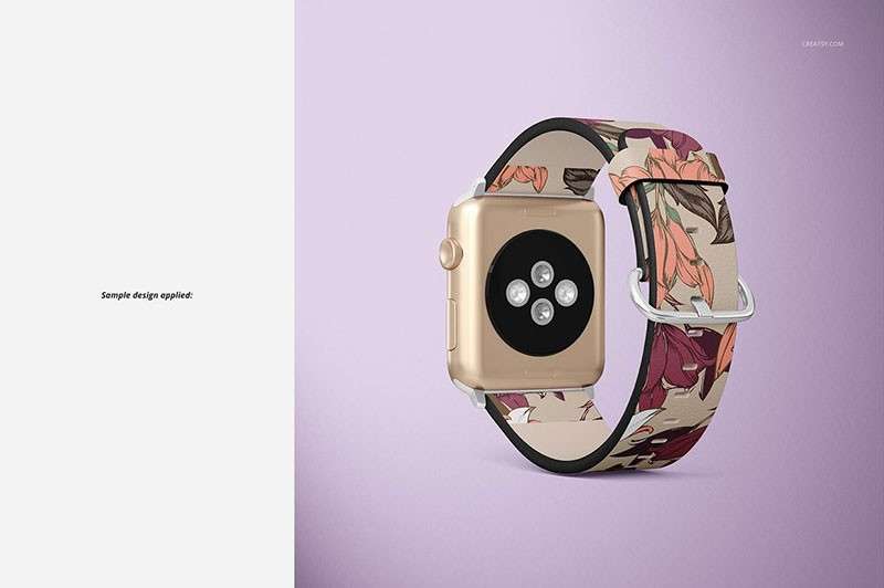 Apple Watch苹果手表带设计展示样机模板PSD 样机素材 sucaiwan.com