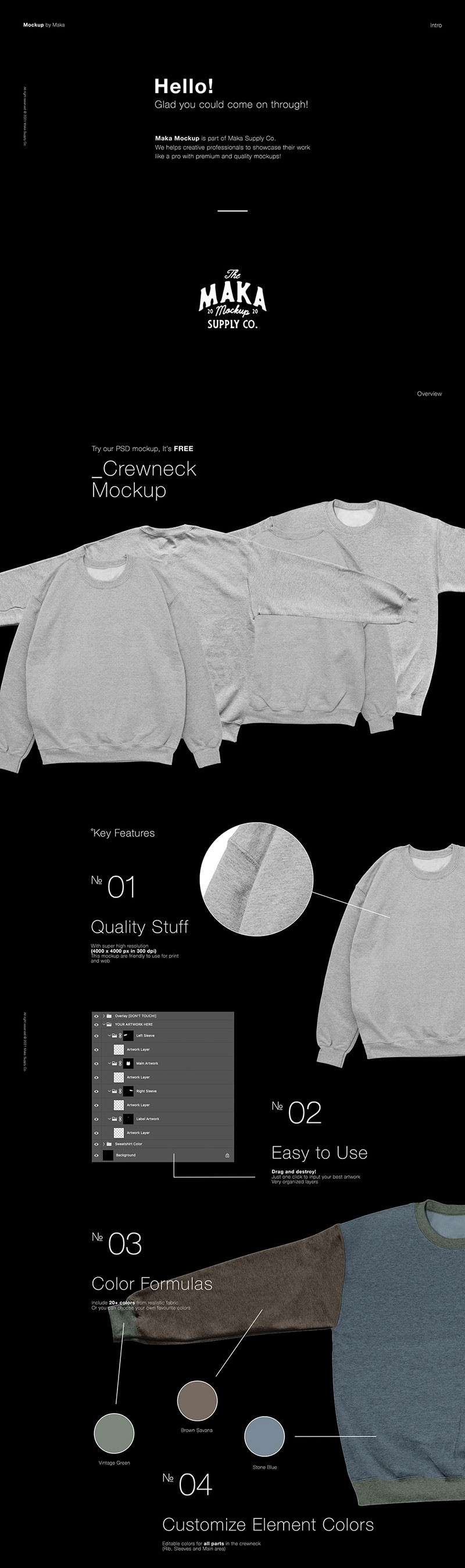 卫衣展示样机模板PSD 样机素材 sucaiwan.com