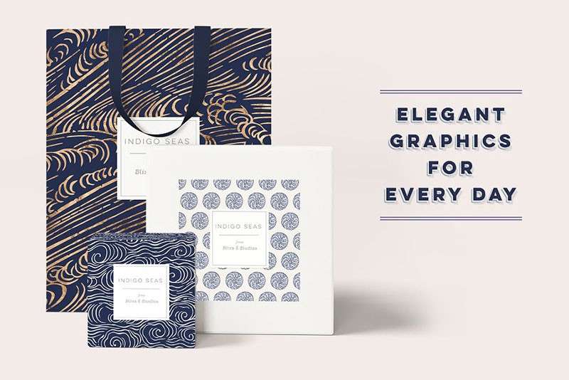 12张日本传统海浪图案，JPG格式 图片素材 sucaiwan.com