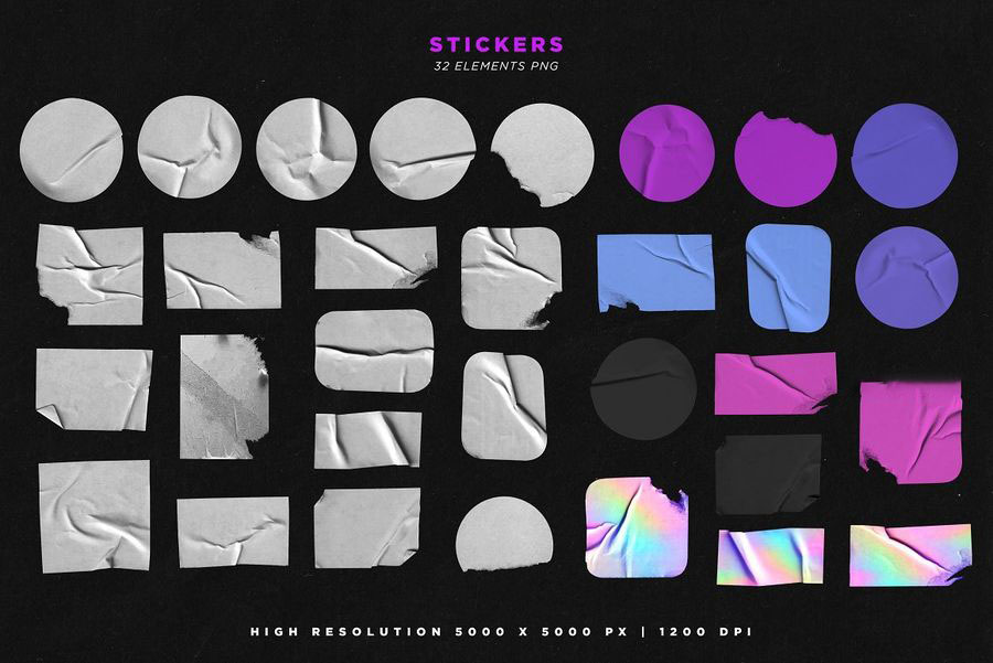 PNG素材-140款塑料薄膜包装贴纸海报设计叠加PNG素材 图片素材 第14张-素材湾丨精选海外优质设计素材资源 PNG素材-140款塑料薄膜包装贴纸海报设计叠加PNG素材 图片素材 sucaiwan.com