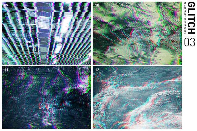 12张时尚抽象故障背景图片素材JPG 图片素材 sucaiwan.com