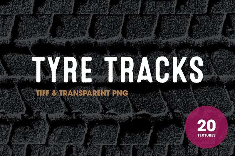 20张真实轮胎纹理图案，TIF PNG格式 图片素材 sucaiwan.com