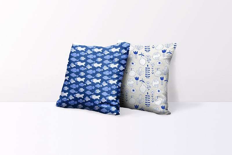 日式文艺手绘AI矢量图案套装 图片素材 sucaiwan.com