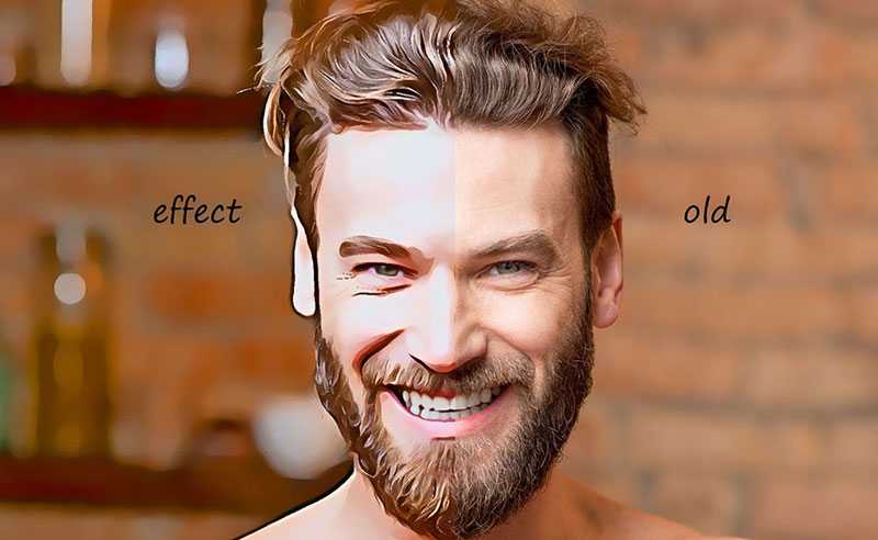 一键油画效果，ps动作 插件预设 sucaiwan.com