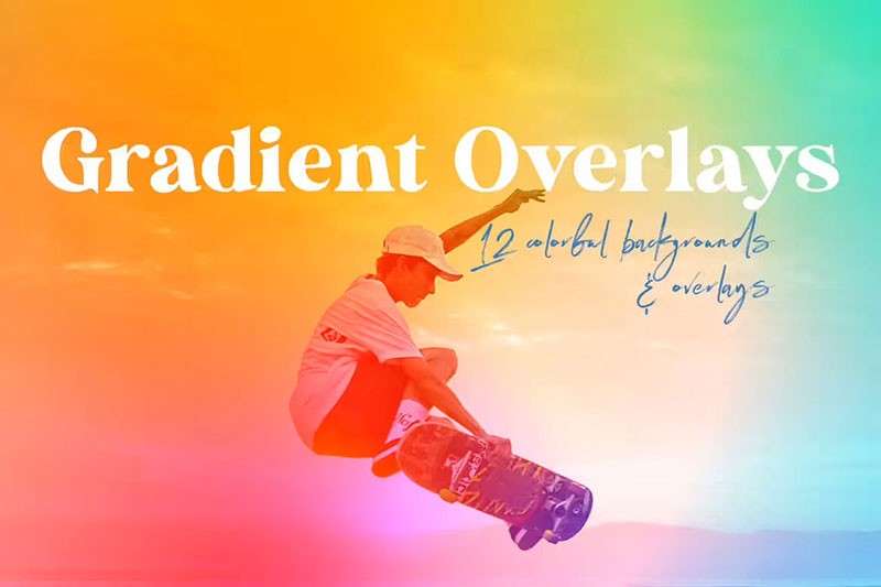 12张多彩抽象渐变背景PNG 图片素材 sucaiwan.com