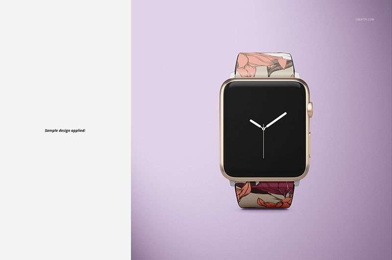 Apple Watch苹果手表带设计展示样机模板PSD 样机素材 sucaiwan.com