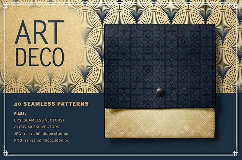 300+几何元素无缝装饰矢量图案PAT AI PSD 图片素材 sucaiwan.com