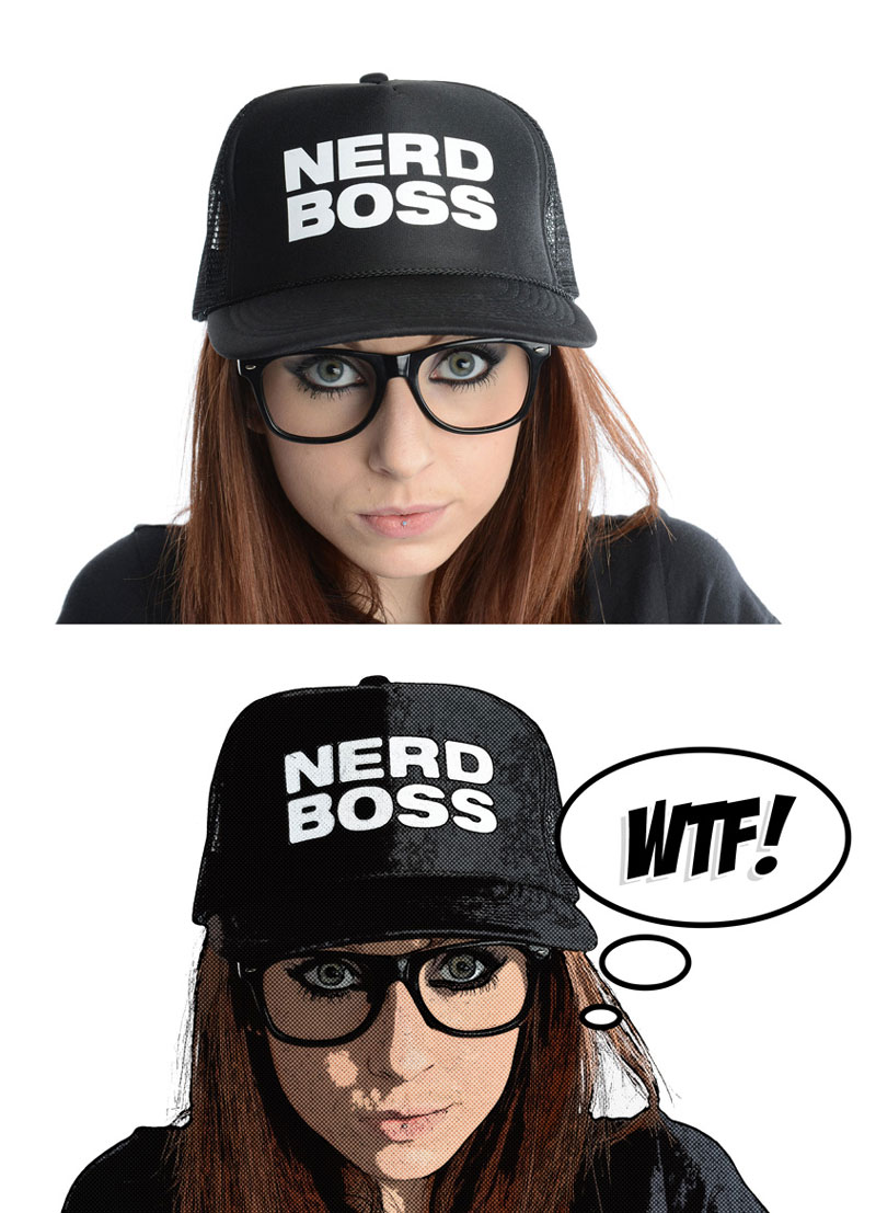 真人照片转手绘效果 Photoshop动作 插件预设 sucaiwan.com