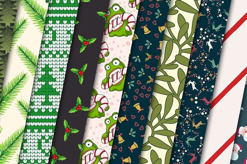 100张圣诞节矢量无缝图案,AI PAT格式 图片素材 第9张-素材湾丨精选海外优质设计素材资源 100张圣诞节矢量无缝图案,AI PAT格式 图片素材 sucaiwan.com