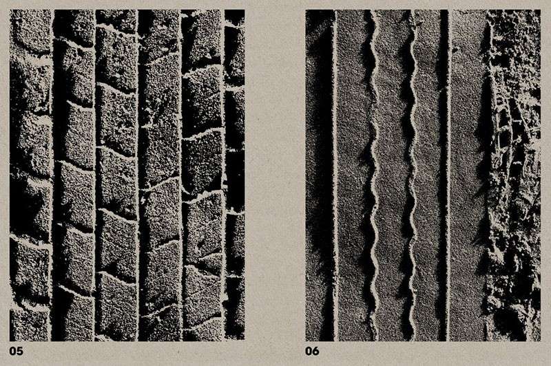 20张真实轮胎纹理图案，TIF PNG格式 图片素材 sucaiwan.com
