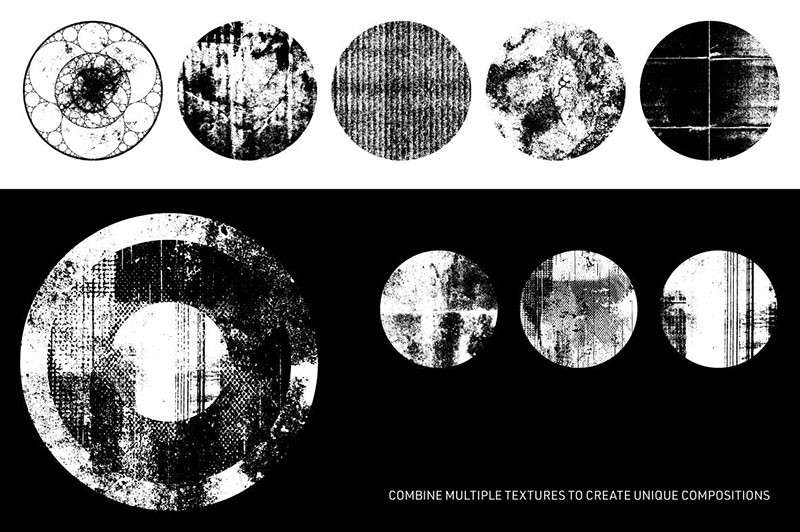 50个故障艺术纹理背景图案，AI PNG TIF格式 图片素材 sucaiwan.com