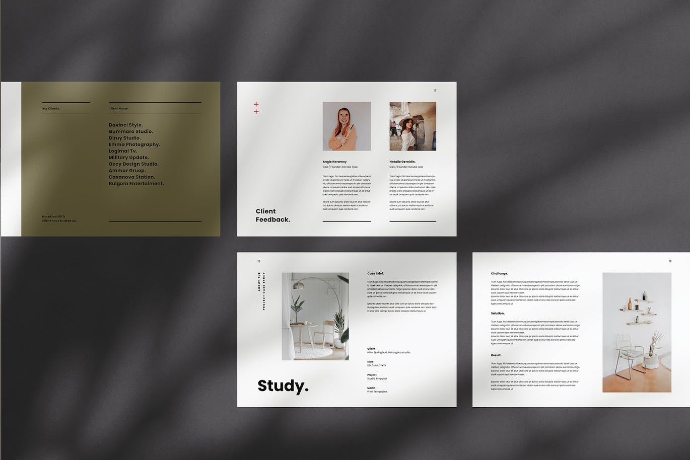 项目提案杂志版式设计模板 Proposal Landscape 设计素材 sucaiwan.com