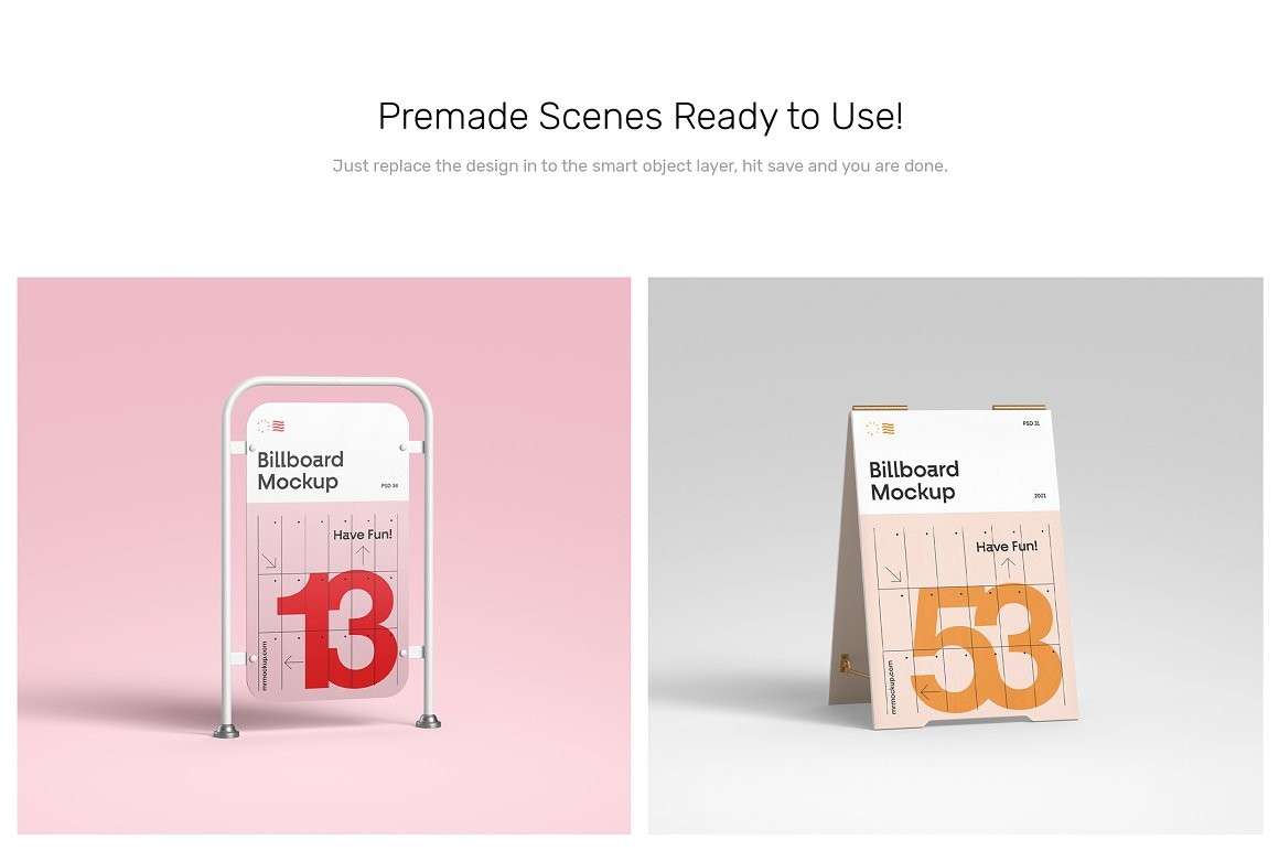 34种广告牌设计展示样机PSD模板 样机素材 sucaiwan.com