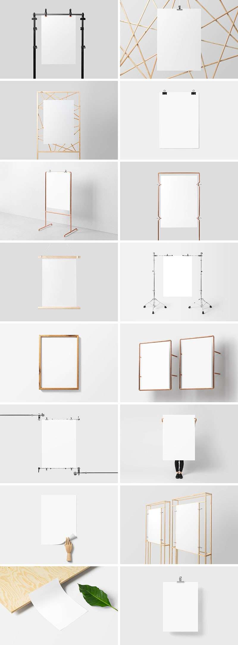 30个工作室场景海报设计展示样机PSD模板 样机素材 sucaiwan.com