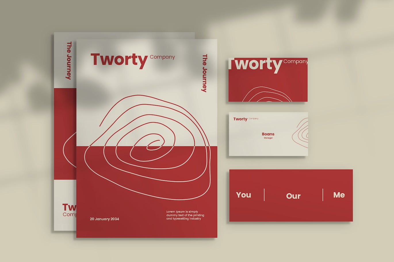 文档文具品牌VI样机 Elegant document with stationery mockup APP UI sucaiwan.com