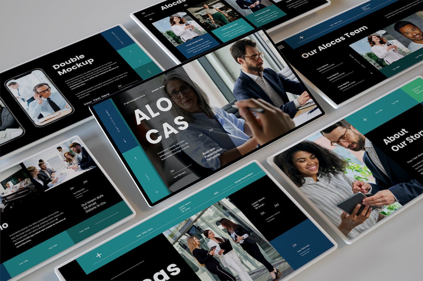 公司/企业宣传PPT幻灯片模板下载 Alocas – Business Presentation PowerPoint Template 幻灯图表 第1张-素材湾丨精选海外优质设计素材资源 公司/企业宣传PPT幻灯片模板下载 Alocas – Business Presentation PowerPoint Template 幻灯图表 sucaiwan.com