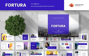 企业职位介绍PowerPoint演示模板 Fortura – Multipurpose Powerpoint Template