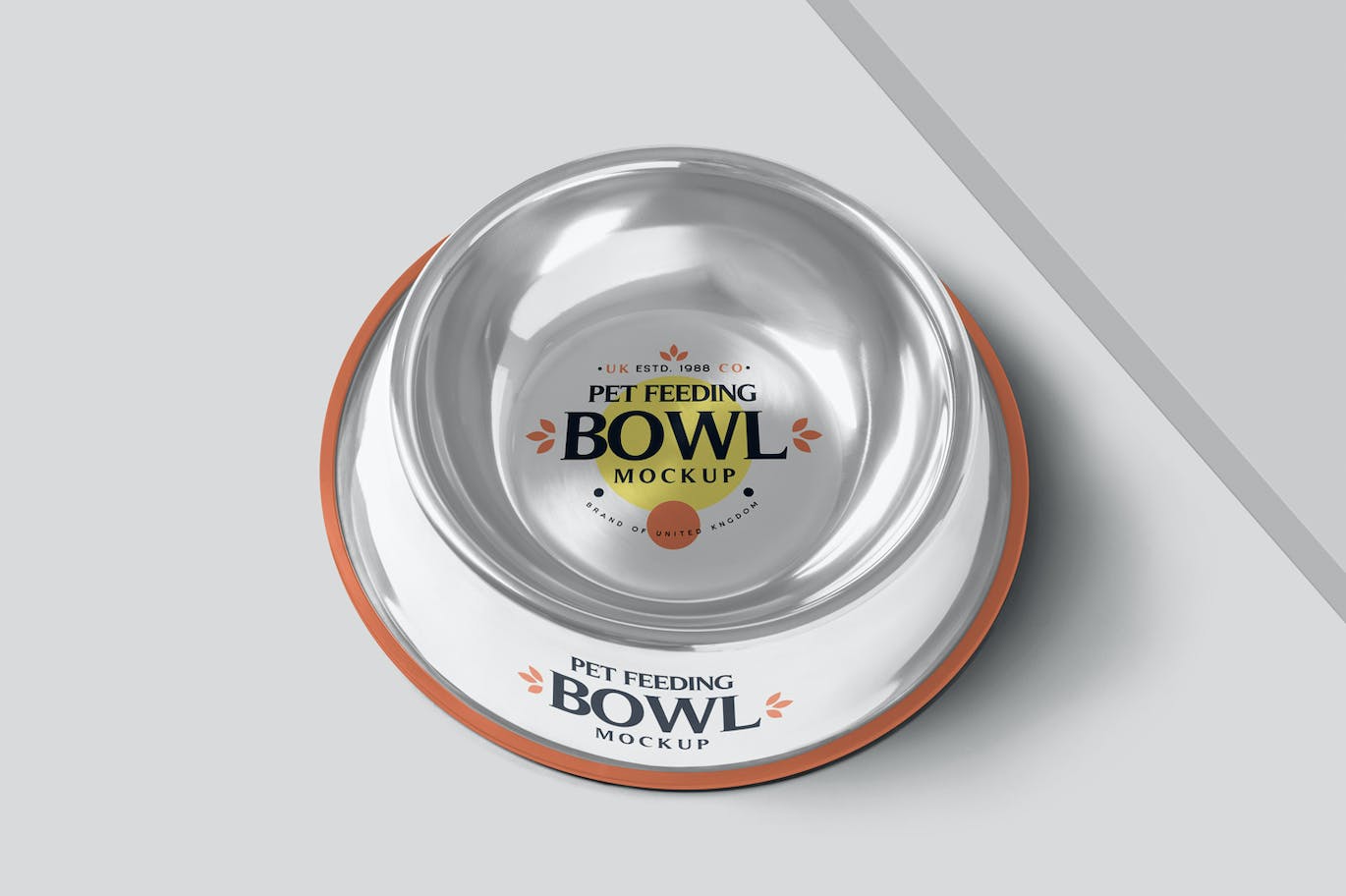 不锈钢宠物狗碗设计样机 Steel Dog Bowl Mockups 样机素材 sucaiwan.com