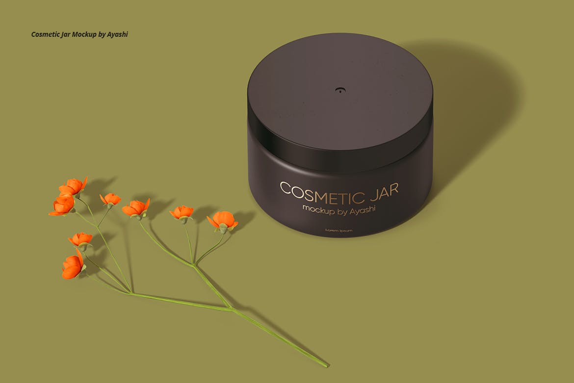 化妆品罐和盒子包装设计样机 Cosmetic Jar and Box Mockup 样机素材 sucaiwan.com