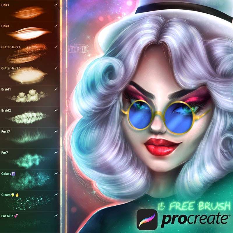 Procreate特效笔刷 笔刷资源 sucaiwan.com