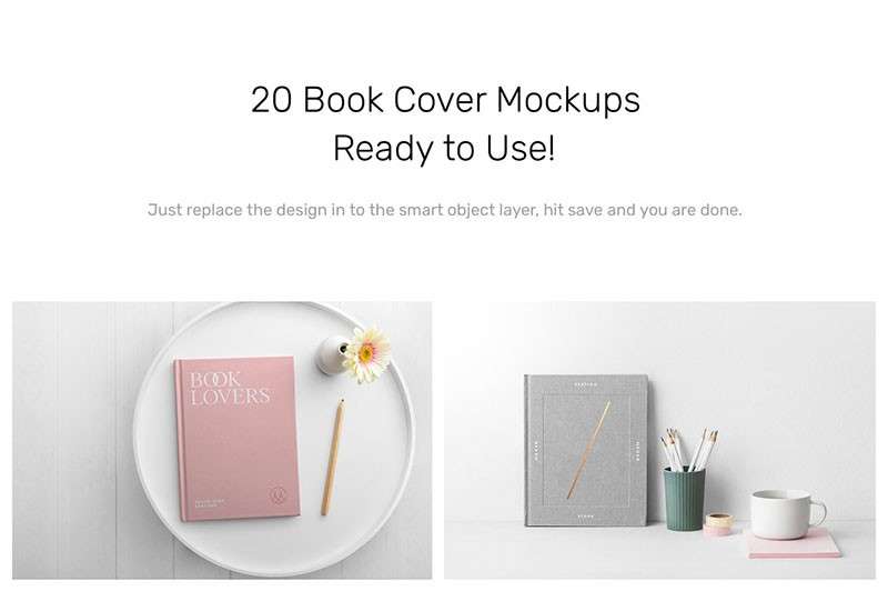 20个精装书本封面设计展示样机PSD模板 样机素材 sucaiwan.com