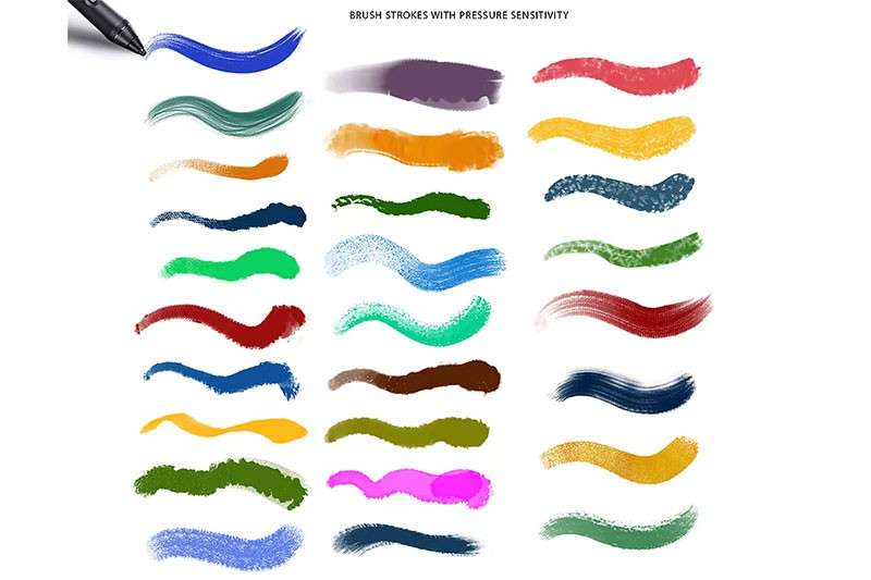 27个水粉画厚涂PS笔刷 笔刷资源 sucaiwan.com