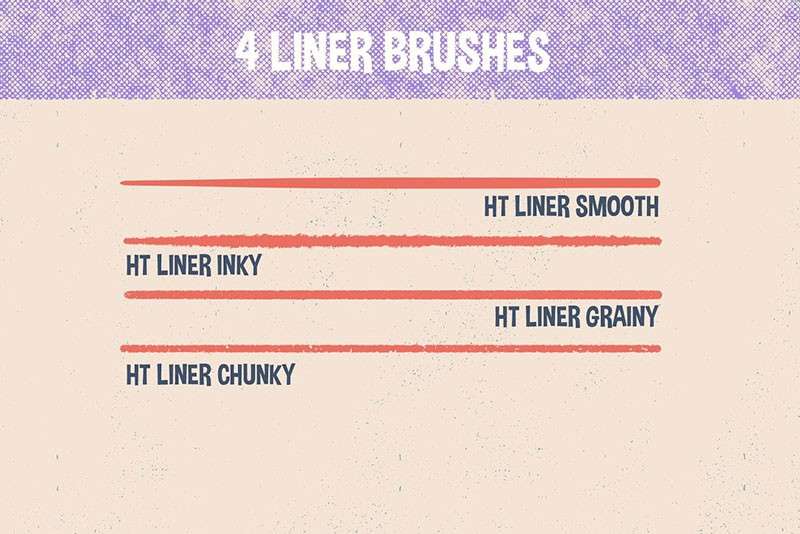 30支半色调纹理Procreate笔刷 笔刷资源 sucaiwan.com