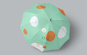 长柄雨伞样机模板PSD