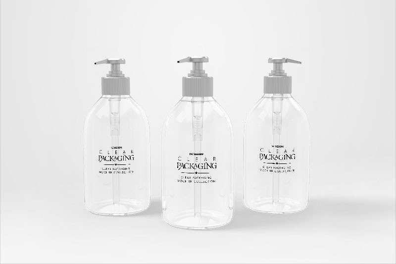 10种透明塑料瓶包装盒标签贴图样机PSD 样机素材 sucaiwan.com