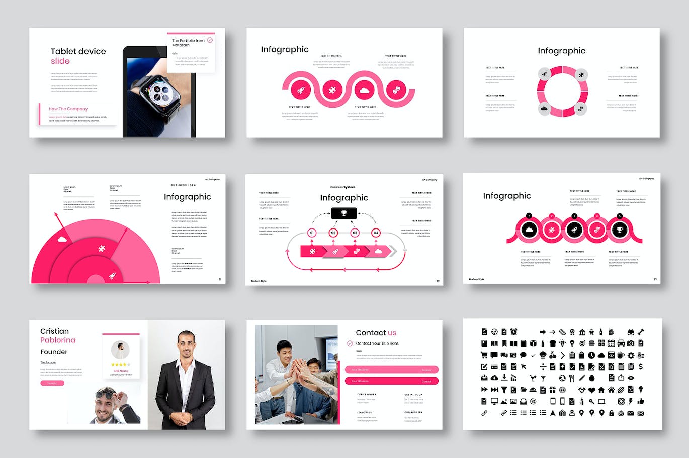 企业路演推广演示PPT模板 Mataram – Business PowerPoint Template 幻灯图表 sucaiwan.com