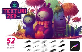 Procreate儿童绘本插画纹理笔刷
