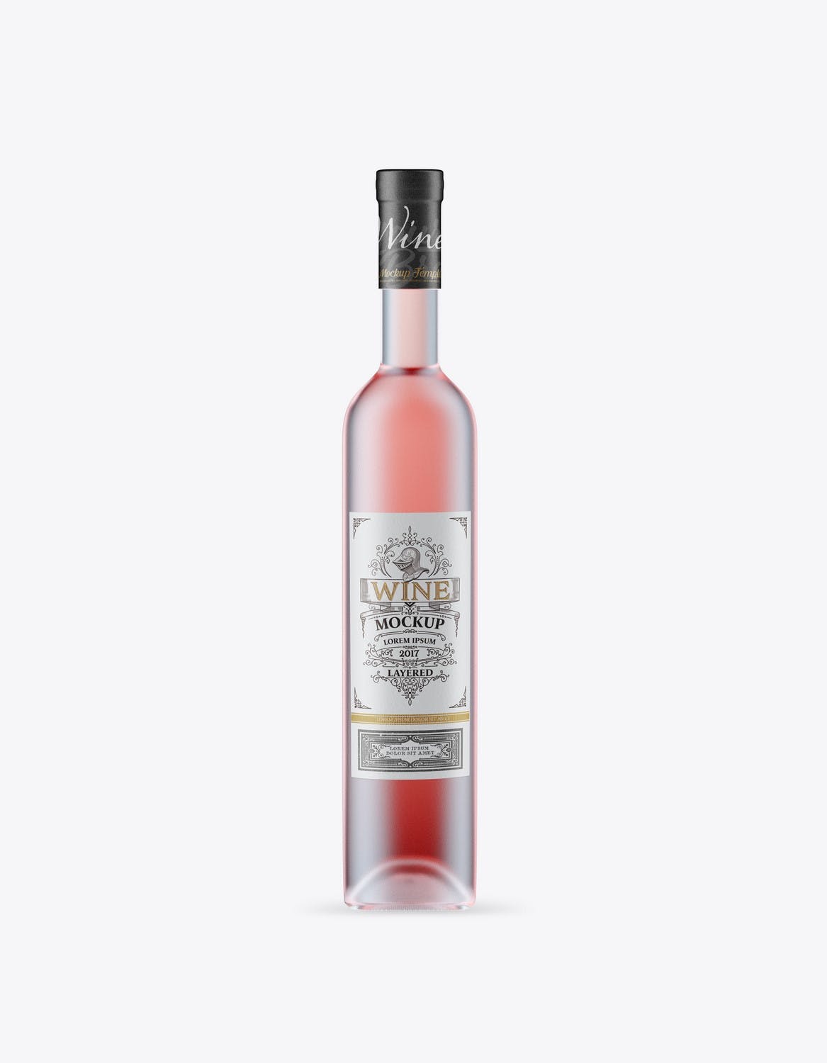 葡萄酒瓶包装设计样机 Set Wine Bottles Mockup 样机素材 sucaiwan.com