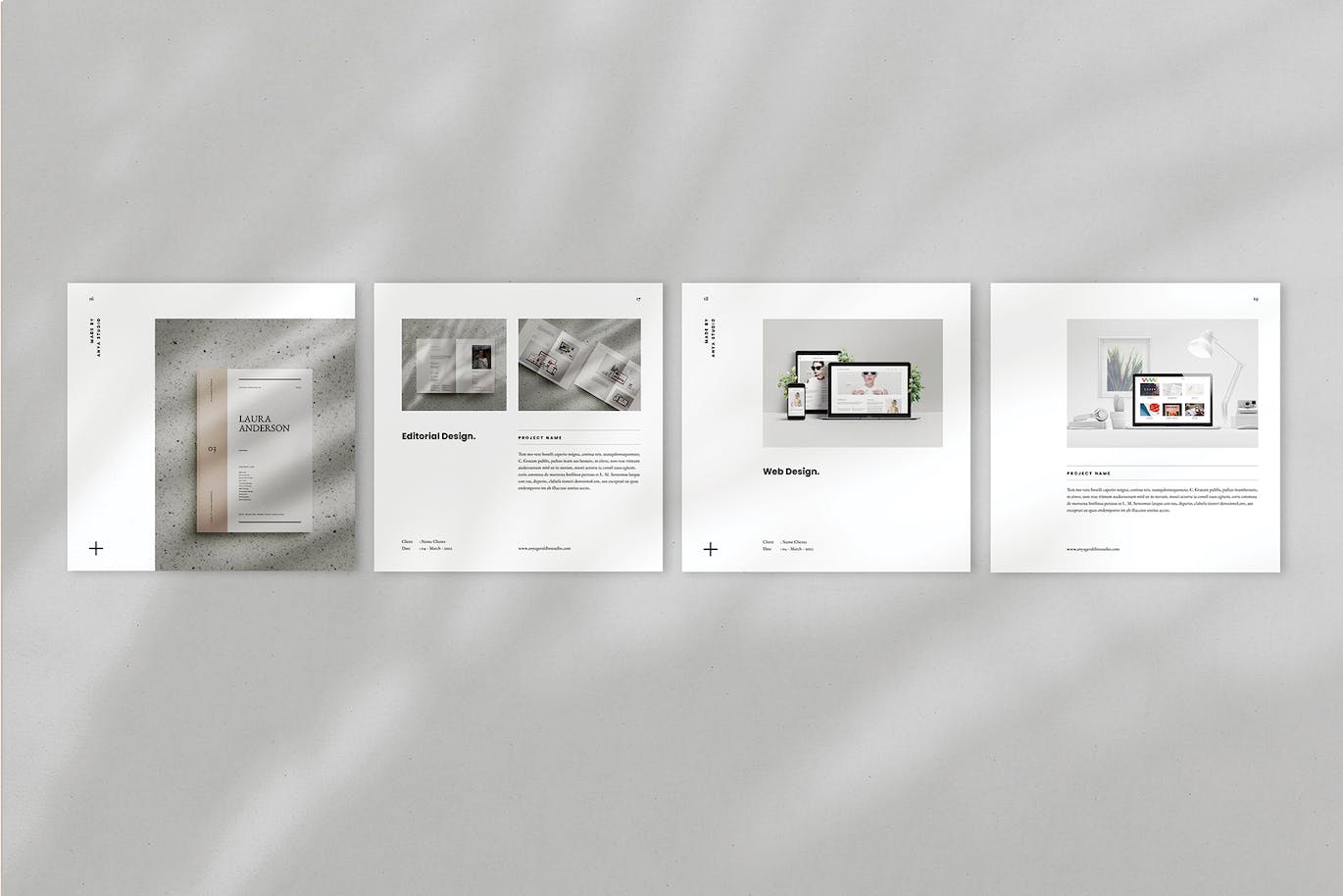 方形尺寸平面设计师作品集模板 Square Portfolio Template 设计素材 第2张-素材湾丨精选海外优质设计素材资源 方形尺寸平面设计师作品集模板 Square Portfolio Template 设计素材 sucaiwan.com