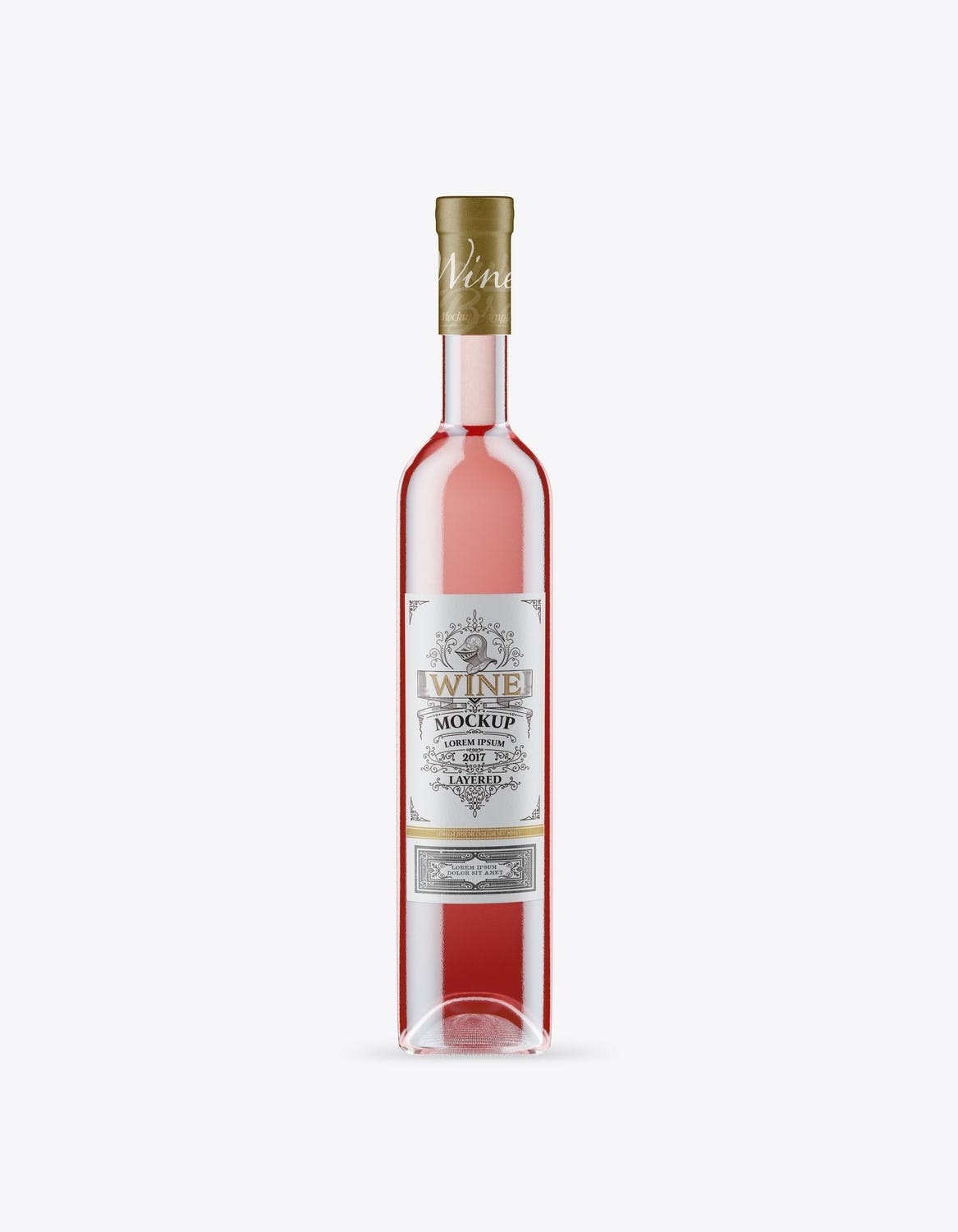 葡萄酒瓶包装设计样机 Set Wine Bottles Mockup 样机素材 sucaiwan.com
