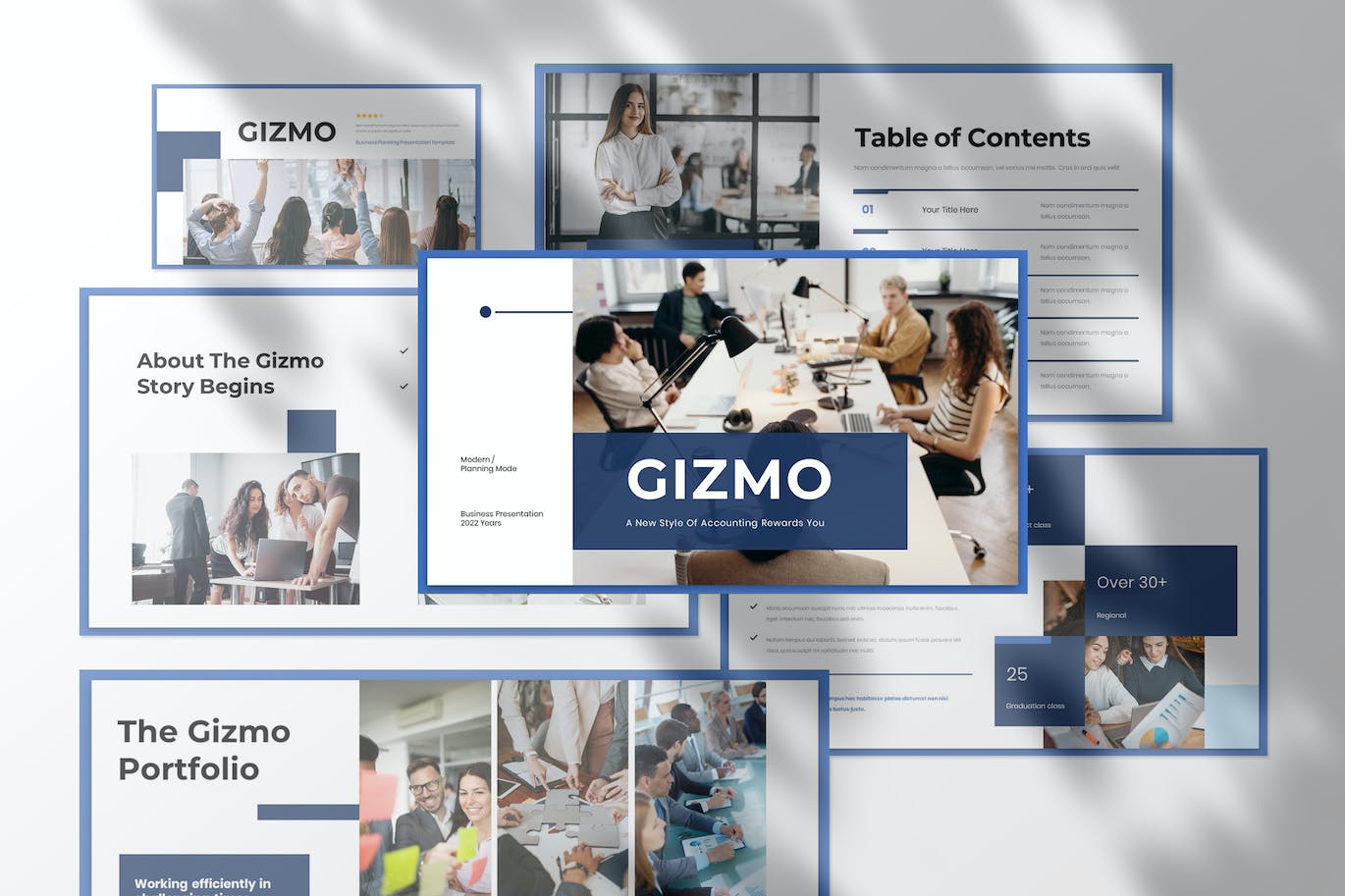 工作汇报Powerpoint模板下载 Gizmo – Business Presentation PowerPoint Template 幻灯图表 sucaiwan.com