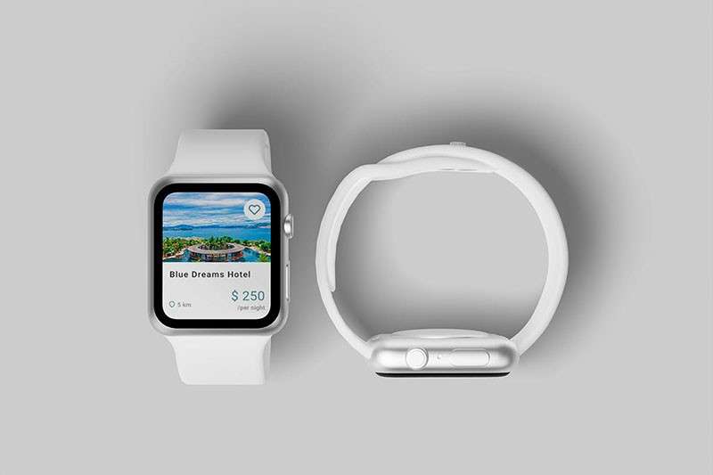 苹果手表 Smart Watch 样机PSD模板 样机素材 sucaiwan.com