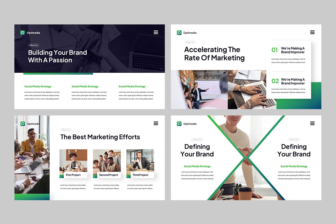 数字营销PPT演示文稿 Digital Marketing Powerpoint Template 幻灯图表 sucaiwan.com