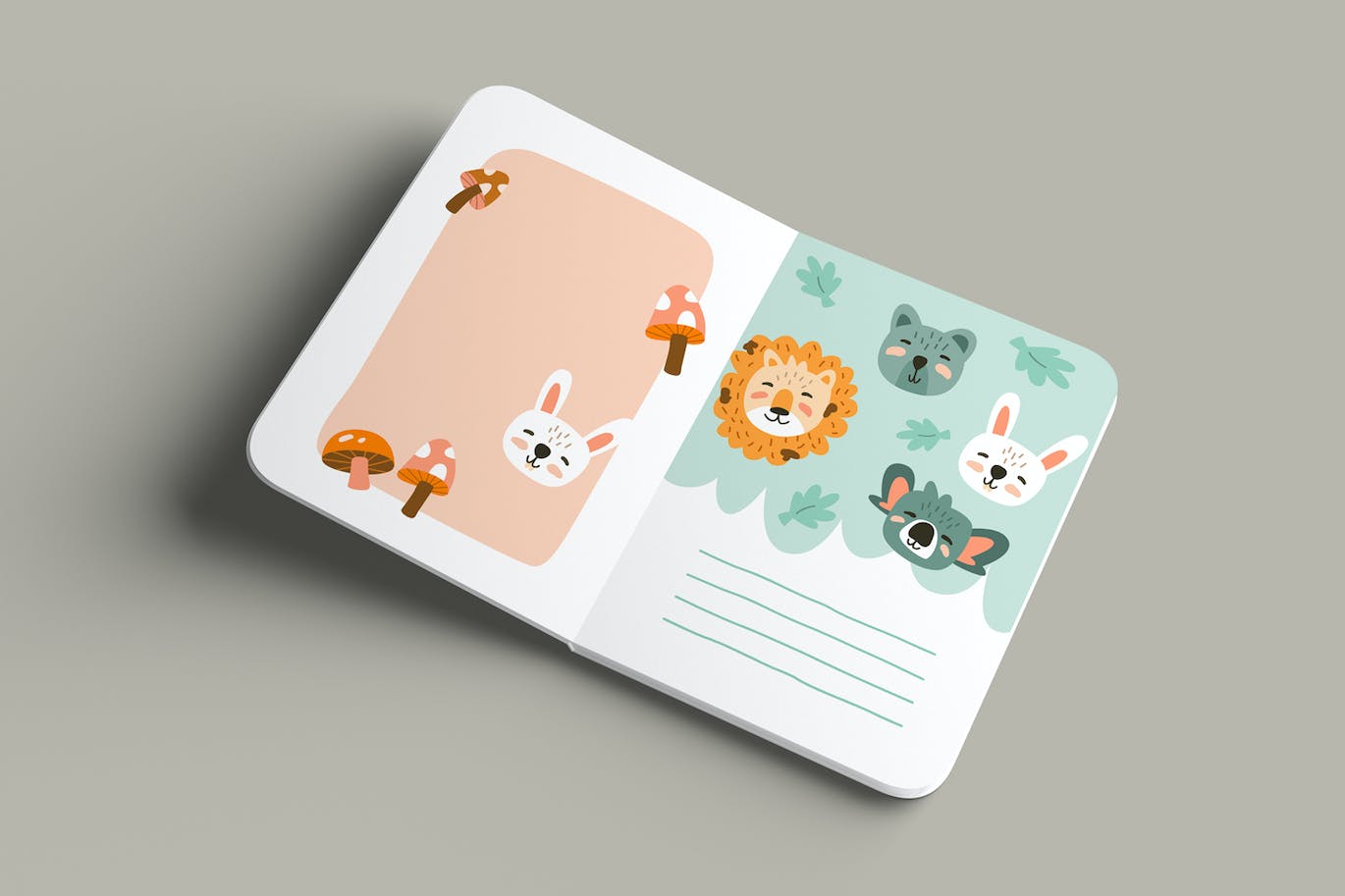 儿童书籍封面设计样机 Children’s Book Mockups 样机素材 sucaiwan.com