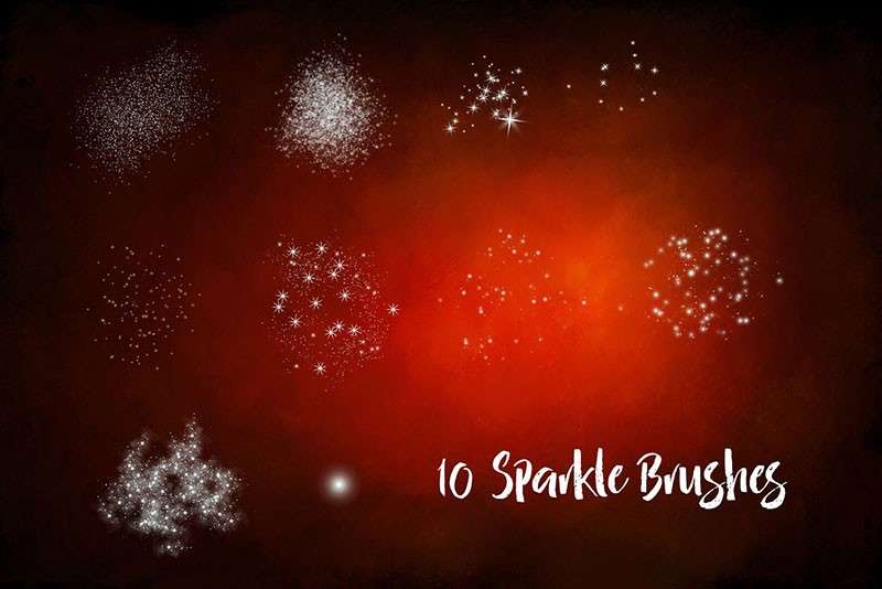 30个闪亮光效Procreate笔刷 笔刷资源 sucaiwan.com