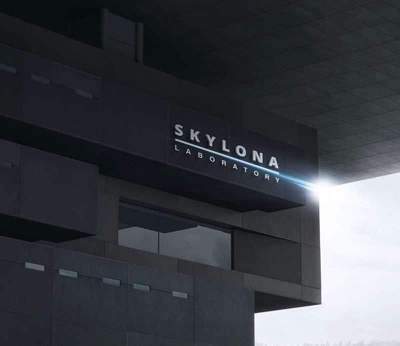 办公楼外墙立体LOGO标志牌样机模板PSD 样机素材 sucaiwan.com